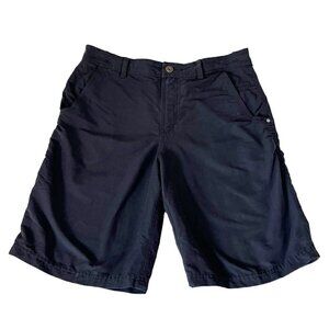 Lululemon Men’s Sz 34 Black Casual Zip Front Cotton Shorts